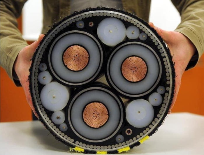 Underwater internet cable