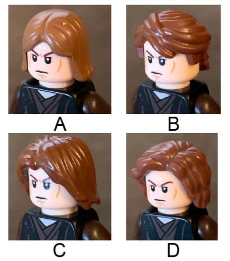 Lego anakin hair discount piece