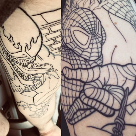 Undershot from the spiderman inspired  Sam Clayton Tattoo  Facebook