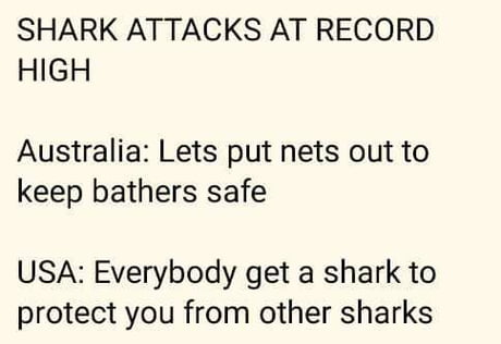 Sharks don&#039;t kill people; people kill people.