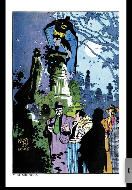 Mike Mignola tribute for Batman's 50th Anniversary in Detective Comics 599  - 9GAG