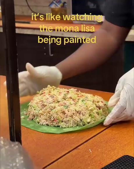 I rather eat this than see the Mona Lisa
