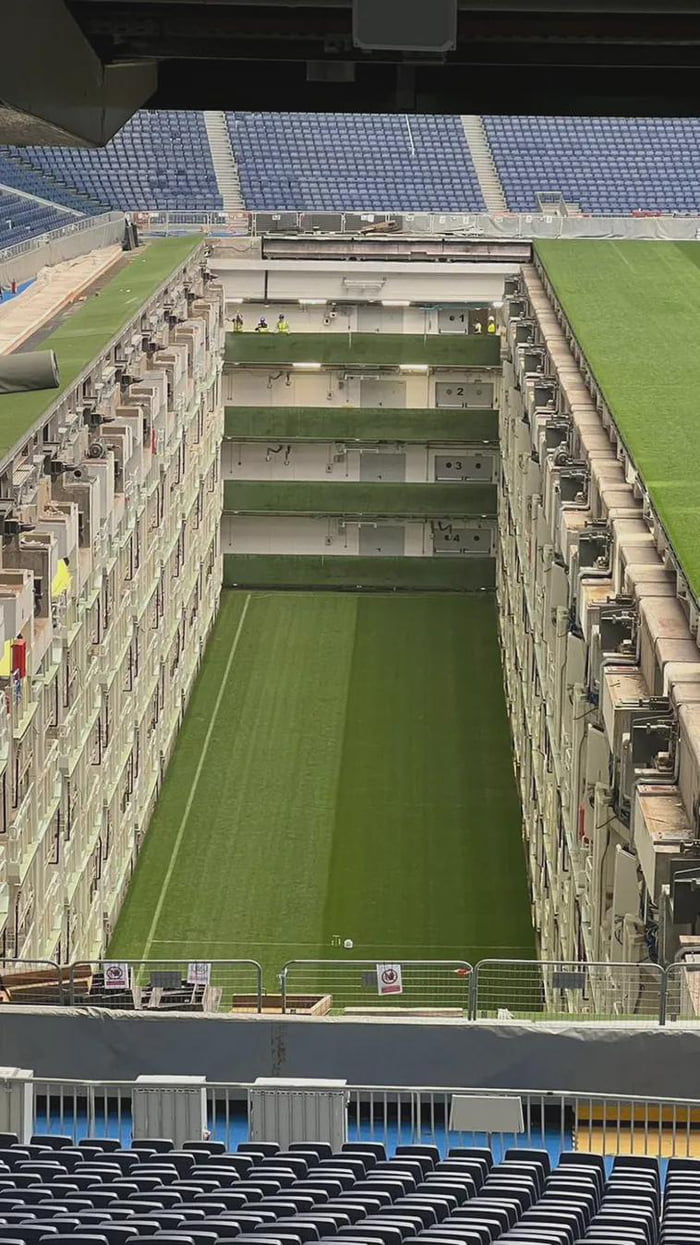 Real Madrid's stadium has a four-storey underground greenhouse below ...