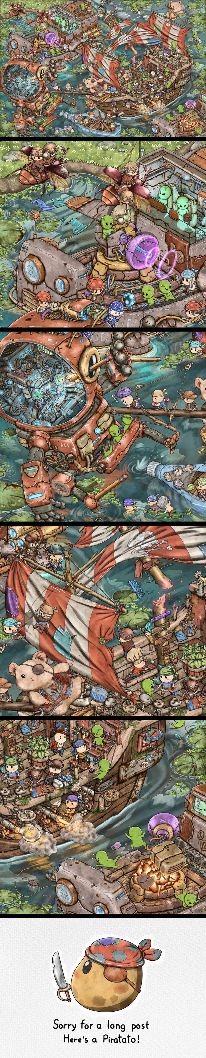 Hi guys, it’s been a while since I last posted my artwork on this corrupted site. Thanks to all your encouragement, I don’t have any free time anymore just working my ass off to have my own jigsaw puzzle this year. Thank you, f**k you all and see you tomorrow!