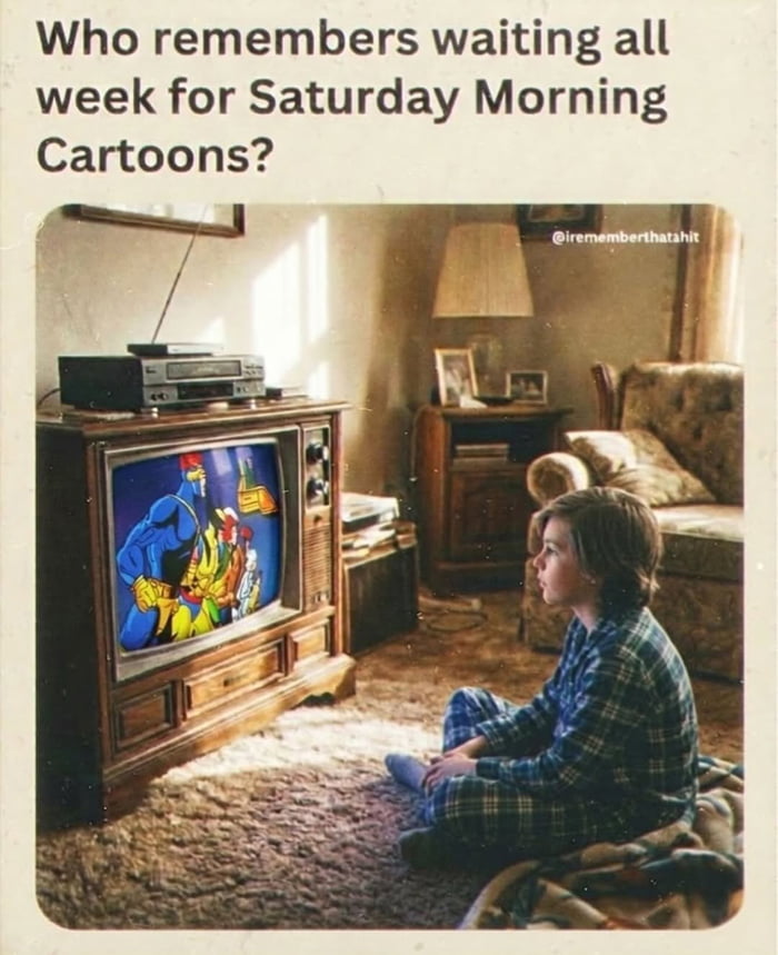 The good old days, waiting all week for this moment