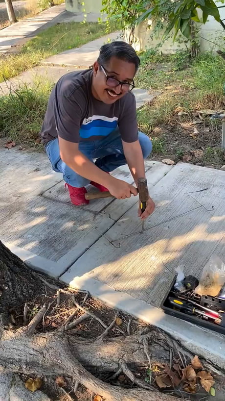 Creating fire spiral with steel wool