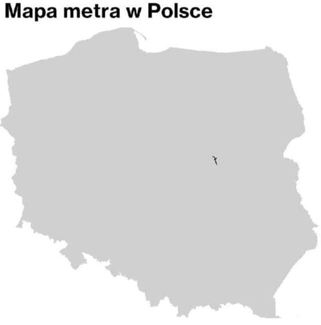 The map of Polish metro - 9GAG