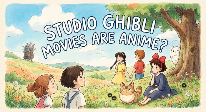Since when Ghibli movies are not an anime?