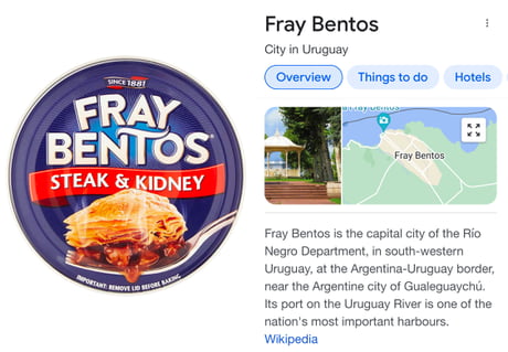 Fray Bentos Corned Beef label