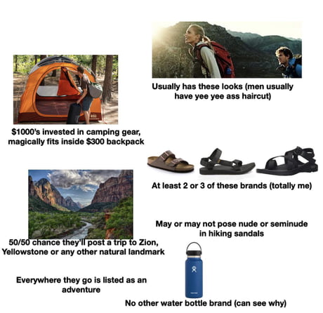 starter pack hiking