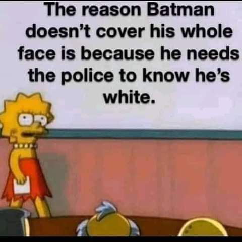 Why Batman doesn't cover his whole face ?