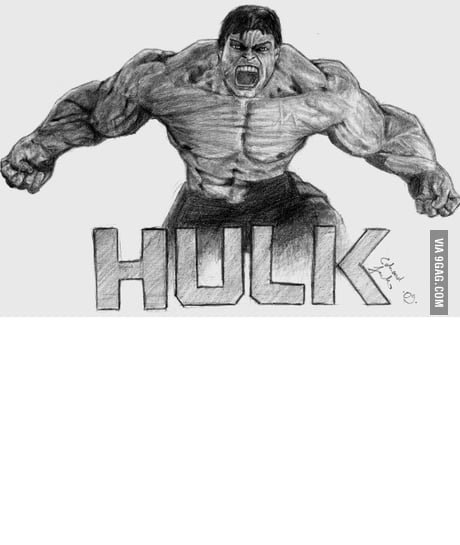 Hulk pencil drawing by Craig Deakes | No. 3107