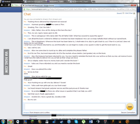 Amazon Customer Service Thor And Odin 9gag