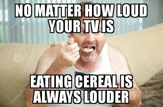 Cereal then milk