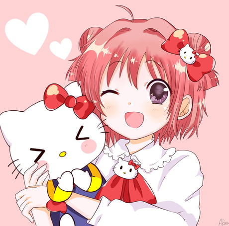 Chibi Anime Hatsune Miku Hello Kitty Chibi mammal chibi vertebrate png   PNGWing