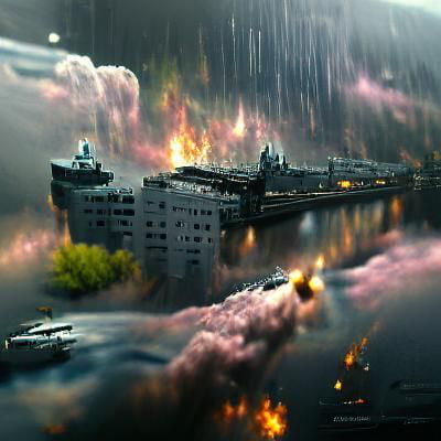 Attack ships on fire off the shoulder of Orion. I watched C-beams ...