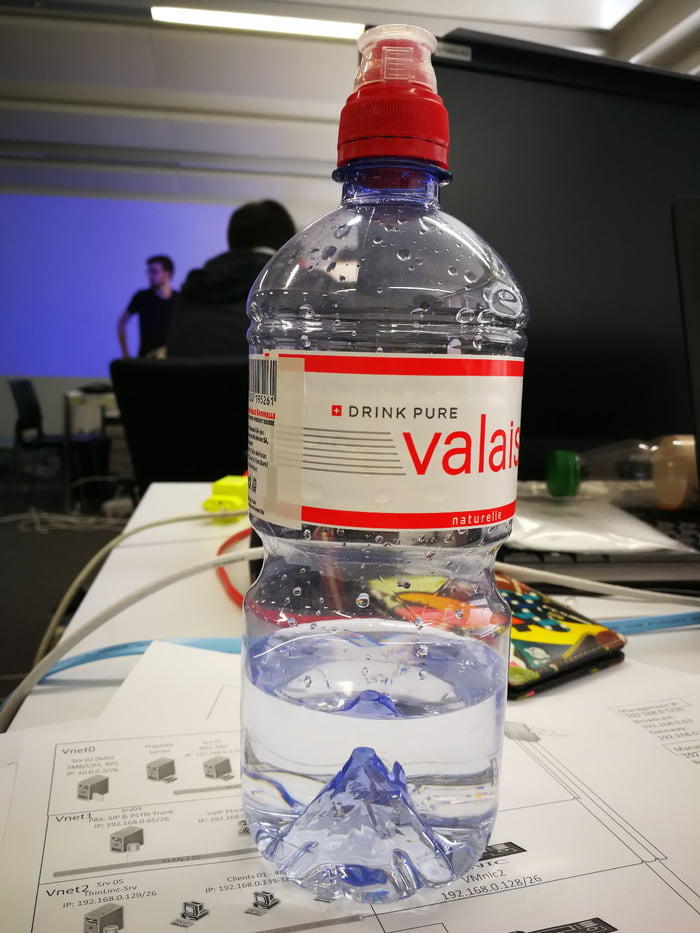 In switzerland, you have a mountain in your bottle