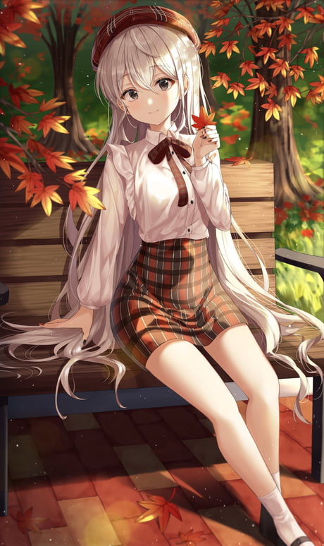 Anime girl sitting on bench in pondside park, sitting at a pond, anime  nature wallpap, anime beautiful peace scene, beautiful anime scenes -  SeaArt AI