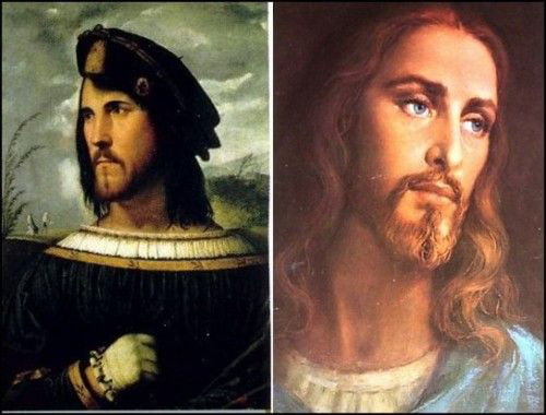 (Jesus isn't white) if pray to Da Vinci's Jesus AKA Cesare Borgia then you pray to Da Vinci (rumored) gay lover