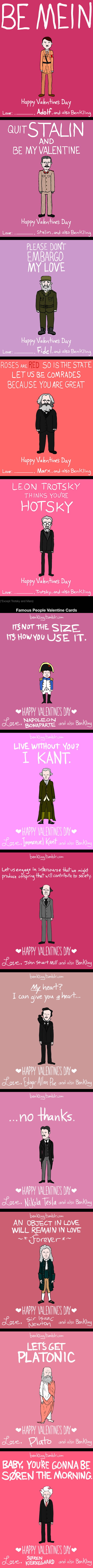 13 Dictator and Famous People Valentine Day Cards (By Ben Kling) - 9GAG