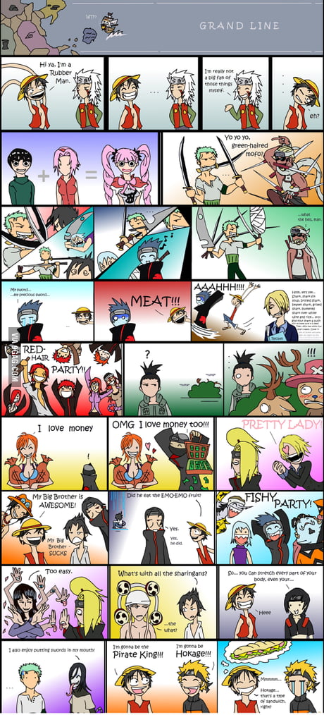 Epic Naruto One Piece Crossover 9gag