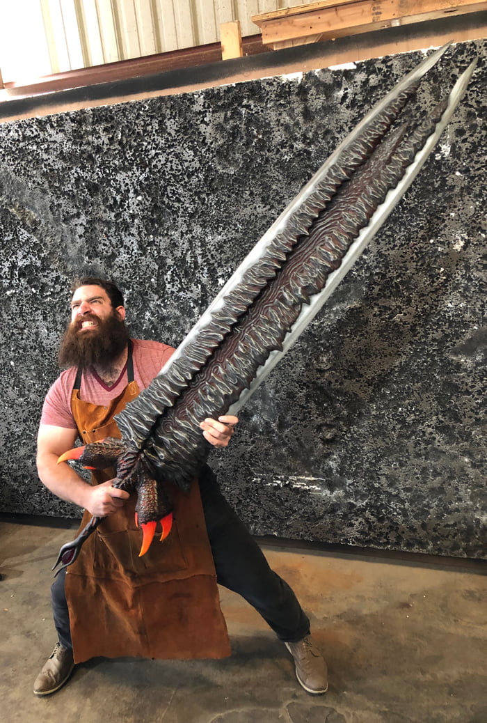 We made the Devil Sword Dante from DMC5 and it's giant and heavy
