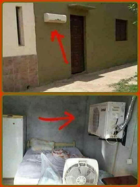 Installed the air conditioner boss - 9GAG