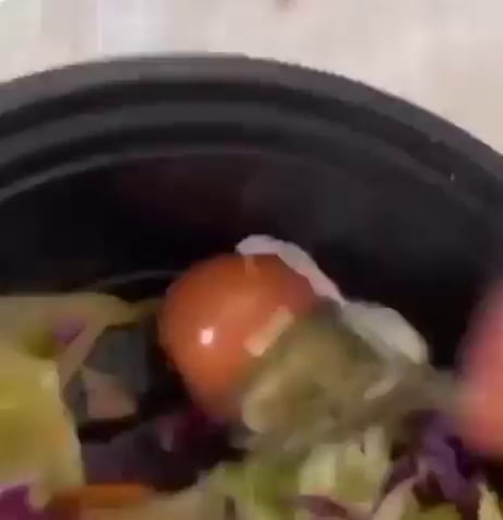 That cherry tomato in salad