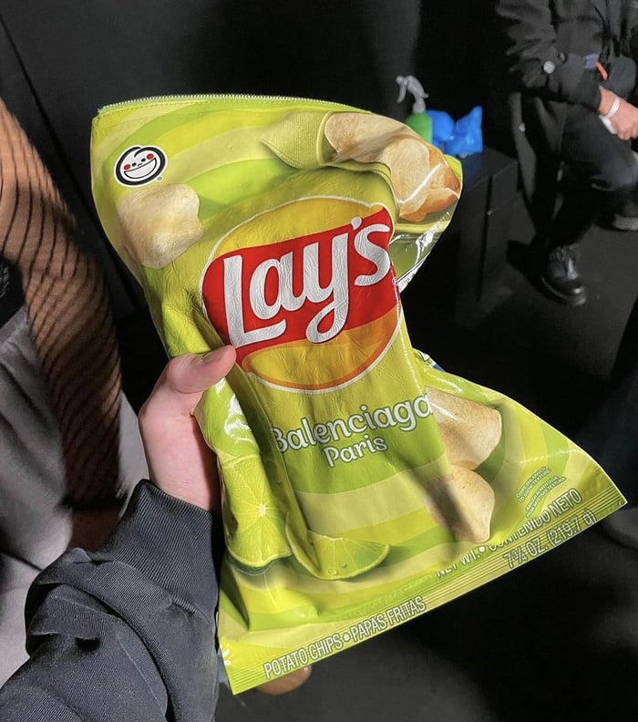 Balenciaga Teams Up With Lay’s To Make Luxury Potato Chips Bag 9GAG