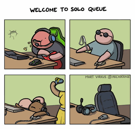 When you meet Let me solo her in game - 9GAG