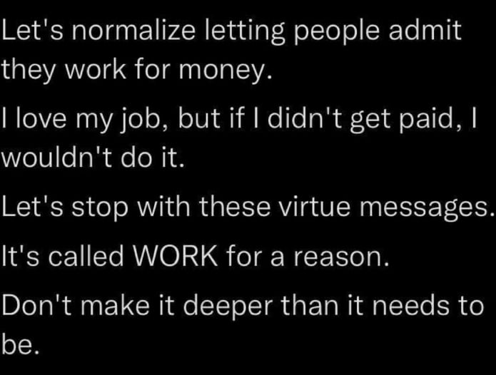 Work hard, paid hard