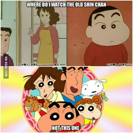 Help me please. I'm looking for the old shin chan anime, picture