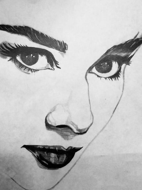 Audrey Hepburn, Drawing by Sneha Lobo | Artmajeur