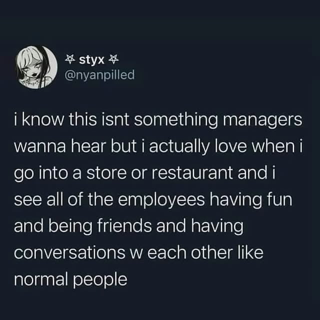 Employees having fun is good for business, actually