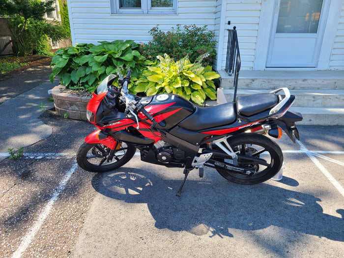 <div>Always wanted a motorcycle! It's a small engine , but it's a start :). Any tips??</div>