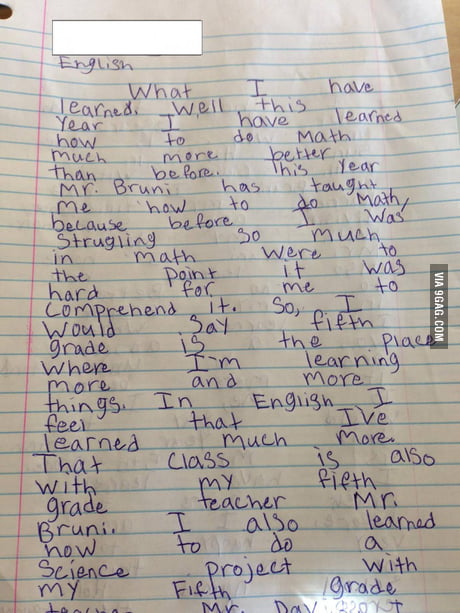 The Assignment Was To Write A Double Spaced Paragraph 9gag