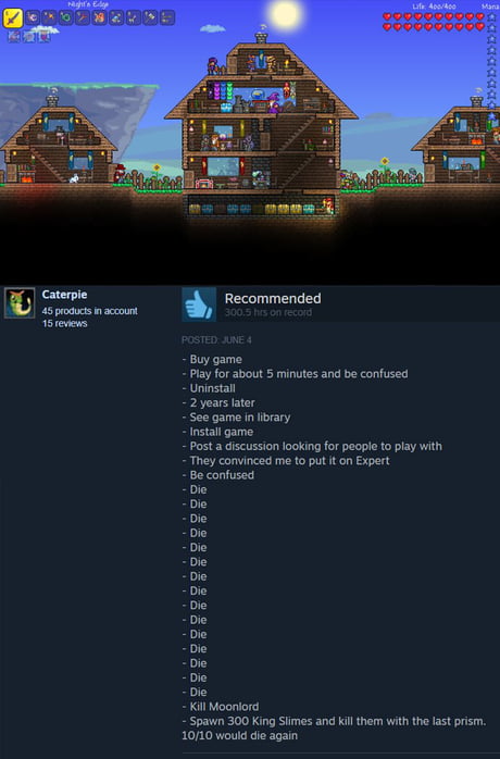 This review on the front page of steam - 9GAG