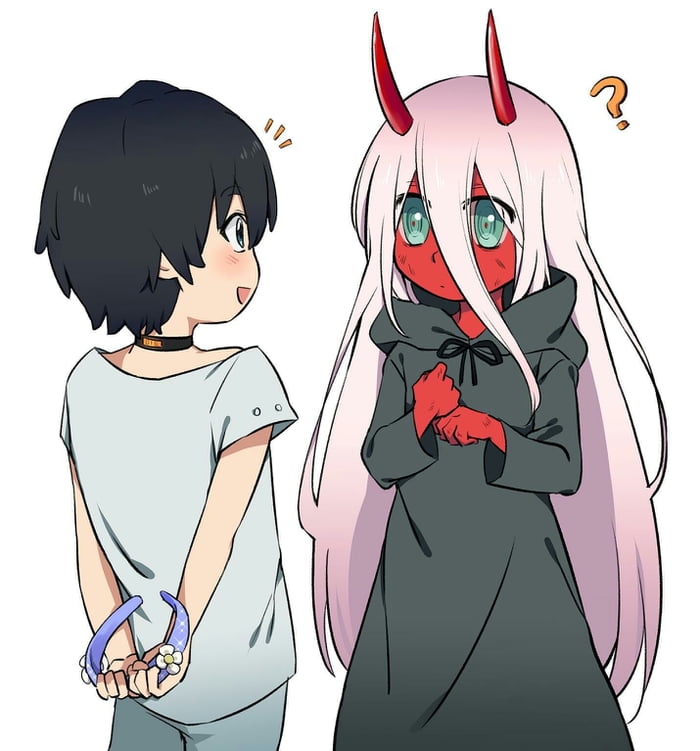 Young zero two and hiro. Their first meeting