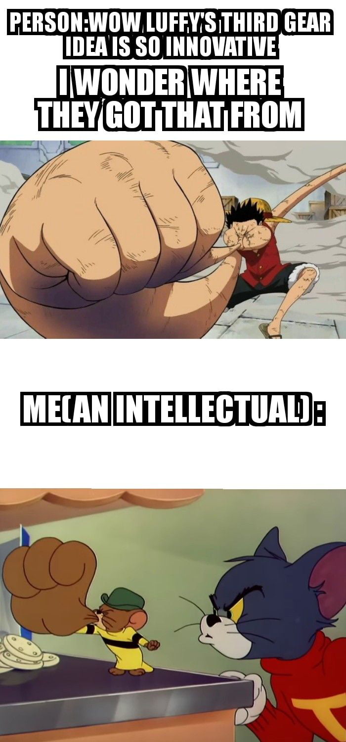 Luffy Gear 5 Tom and Jerry #meme #memes #humor #onepiece #tomandjerry , One Piece