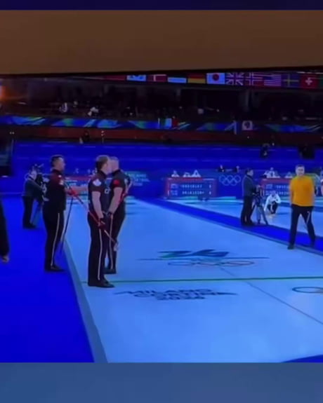 Team Canada caught cheating at the olympics by Team Sweden. Canadian throws a fit on live TV.