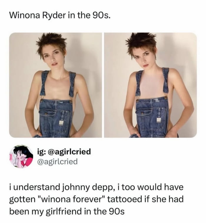 Totally get it, who wouldn't want a Winona forever tattoo