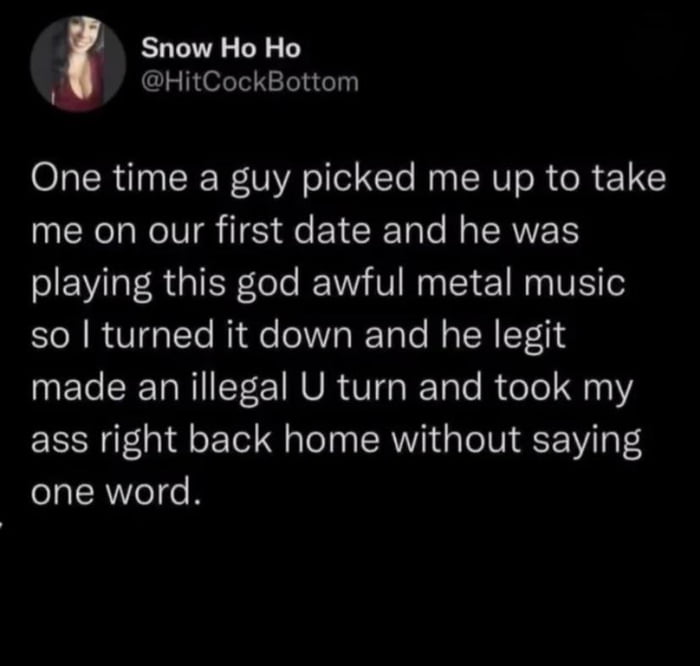 Music taste can be a deal breaker, apparently