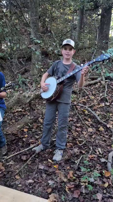 This vid made me happy. Fall day, kids outside playing bluegrass music.