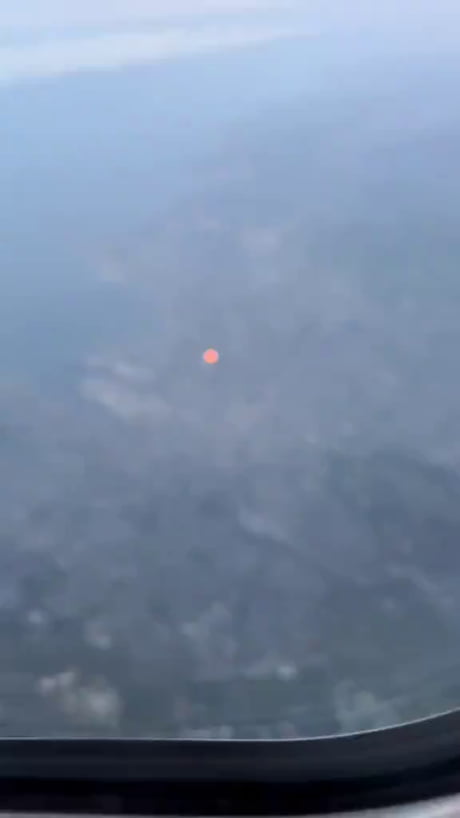 Rammstein concert seen from the sky.