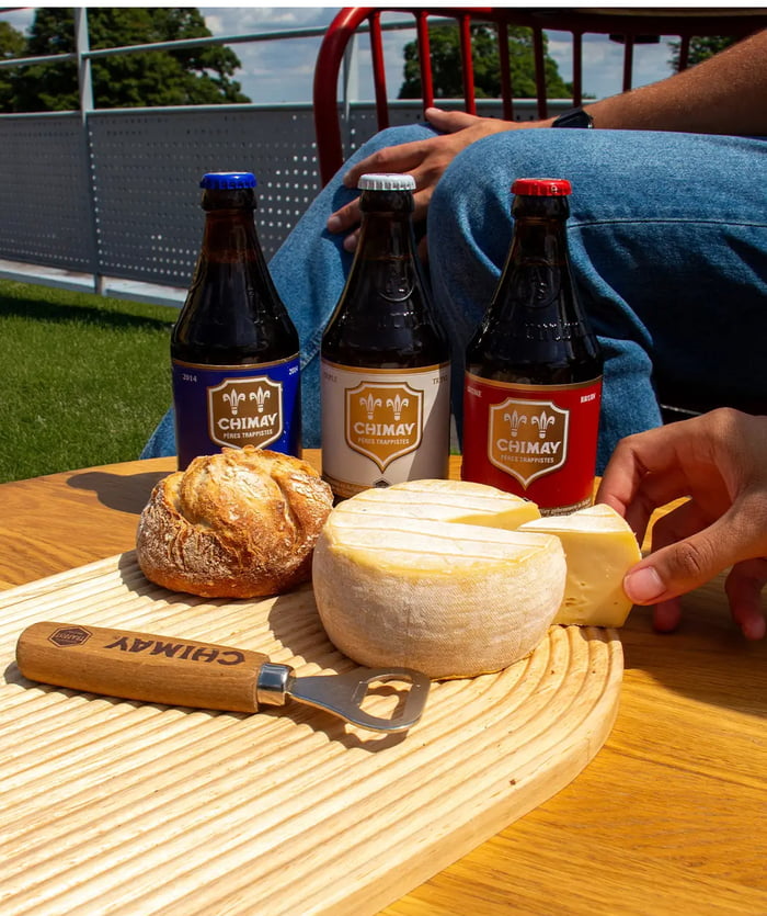 Happy Bastille storming day, French neighbors - Flag made with Belgian beer