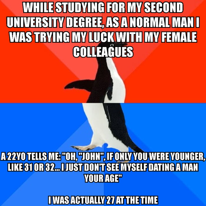 Apparently young women have really unrealistic idea of how a 31yo man looks like
