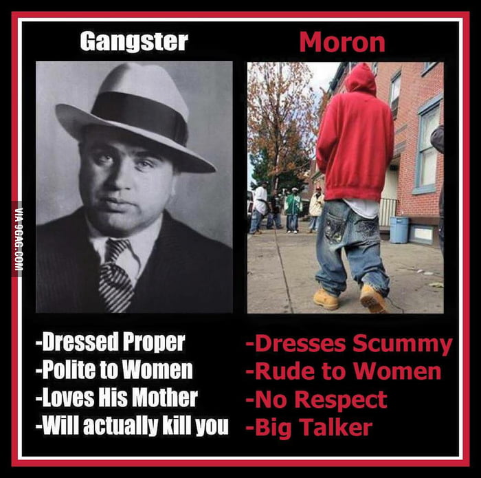 gangster-vs-moron-9gag