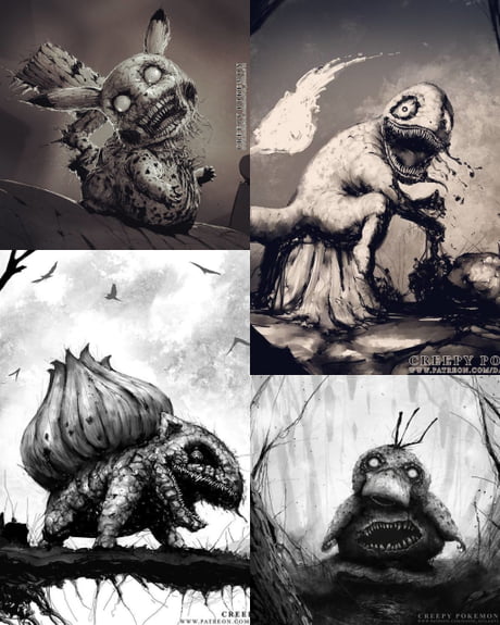 David Szilagyi Draws Pokemon as Terrifying Monsters