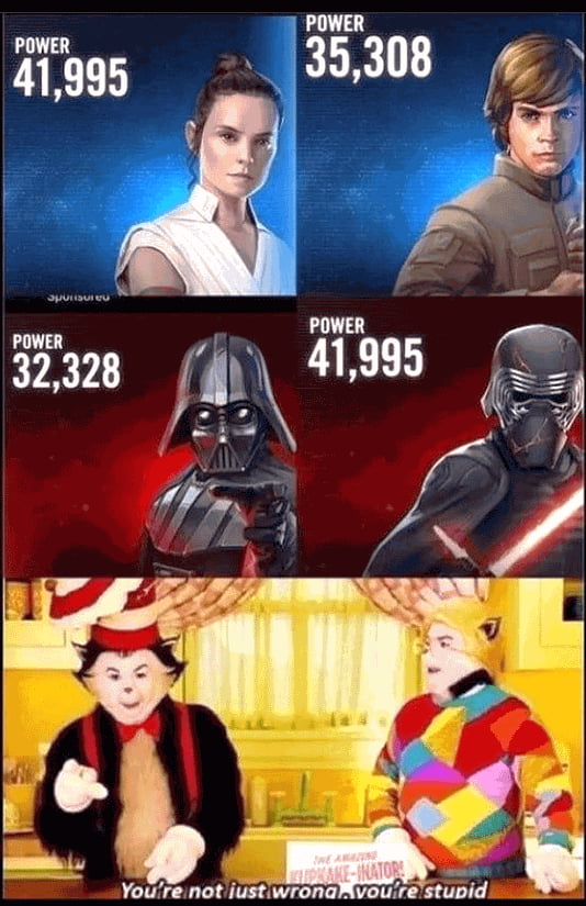 Bro, You are entirely different level of Stupid to think that Rey and