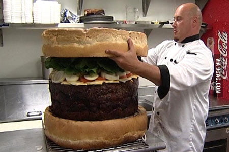 tallest hamburger in the world